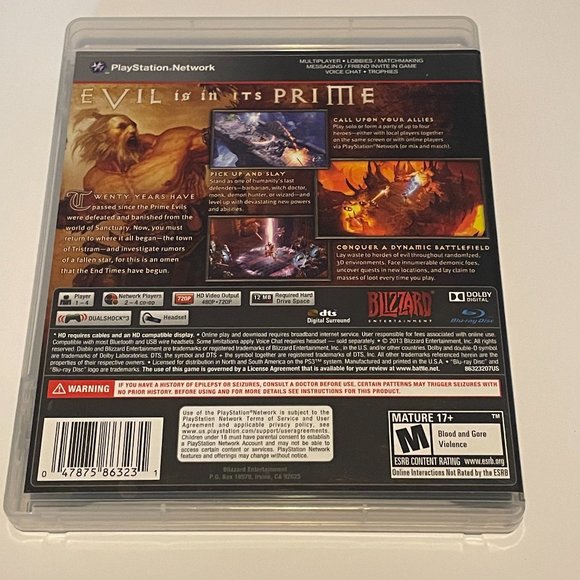 Diablo III Sony PS3 Playstation 3 Complete in Box - Picture 2 of 3